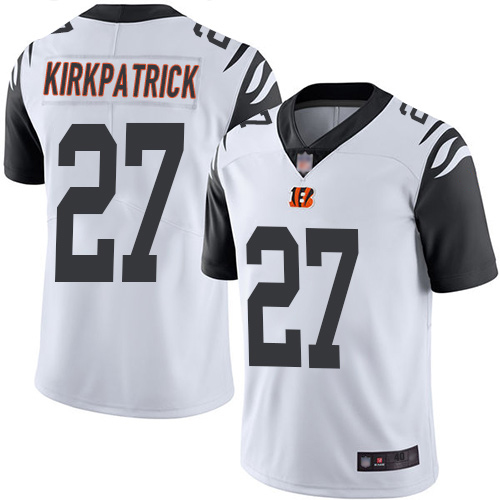 Cincinnati Bengals Limited White Men Dre Kirkpatrick Jersey NFL Footballl #27 Rush Vapor Untouchable->cincinnati bengals->NFL Jersey